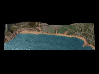 Airborne laser altimetry data of the beach near Montara, California in 1998