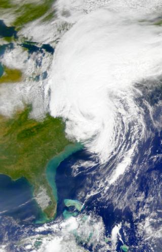 SeaWiFS image of the east coast of the United States taken September 16, 1999