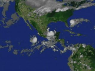 Movie zooming down to Hurricane Keith and revealing the TRMM precipitation data taken October 5, 2000