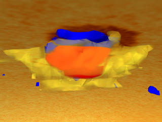 A view of the subsurface sunspot structure from another angle.