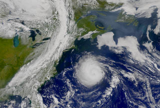 Hurricane Erin as seen by the SeaWiFS Instrument