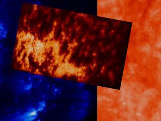 The first image from VAULT overlaying space-based solar imagery.