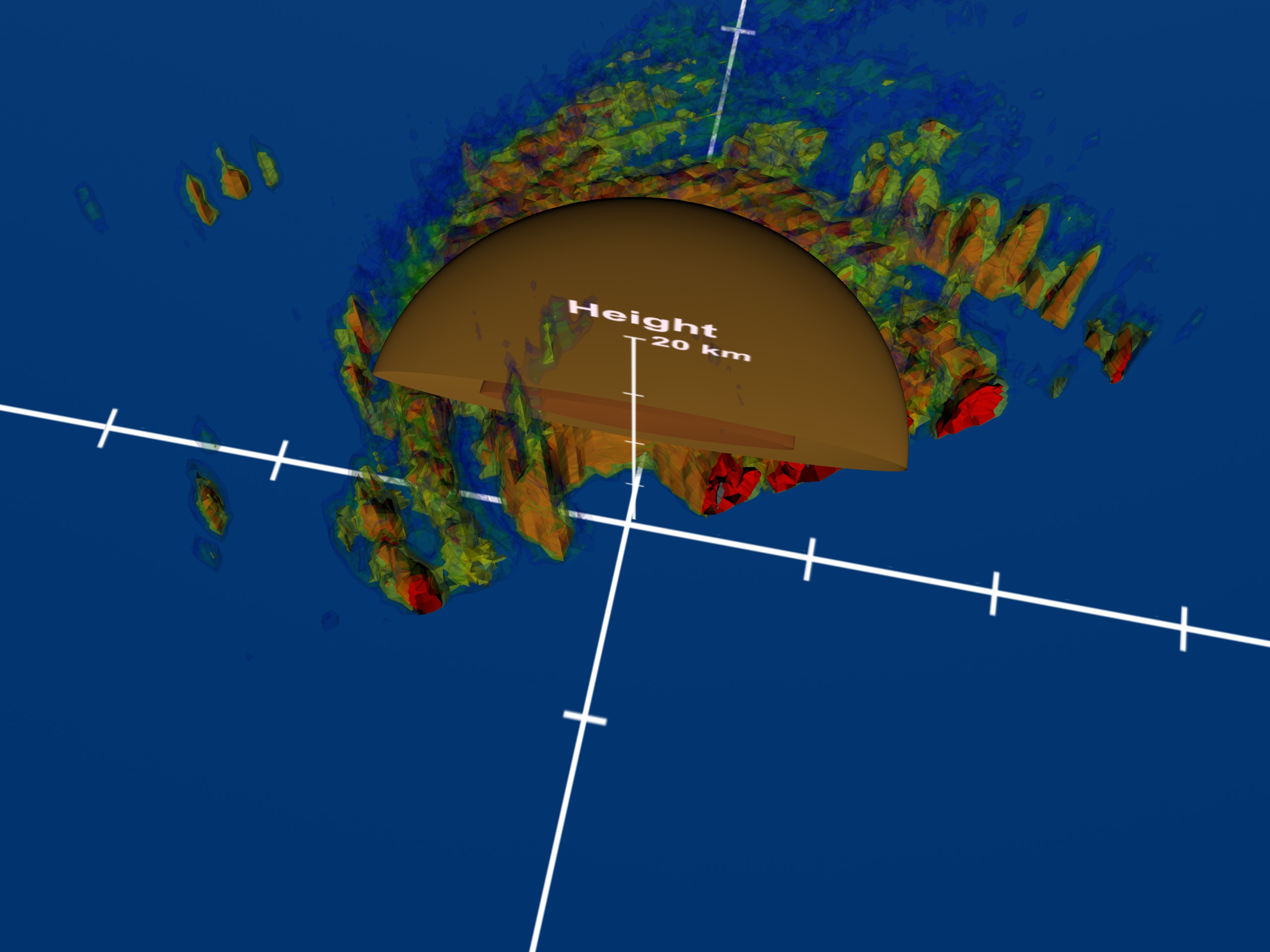 Hurricane Isabels structure as a category 4