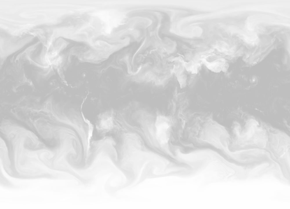 Global atmospheric water vapor from the 0.25 degree resolution fvGCM atmospheric model for the period 9/1/2005 through 9/5/2005.