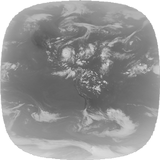 GOES-12 full-disk lower level temperature imagery of Hurricane Katrina from August 23, 2005 to August 31, 2005.This product is available through our Web Map Service.