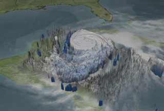 Hurricane Wilma attacks the Cayman islands and threatens the Yucatan Pennisula.  Look under the cloud layer to see the rain that powers the storm.