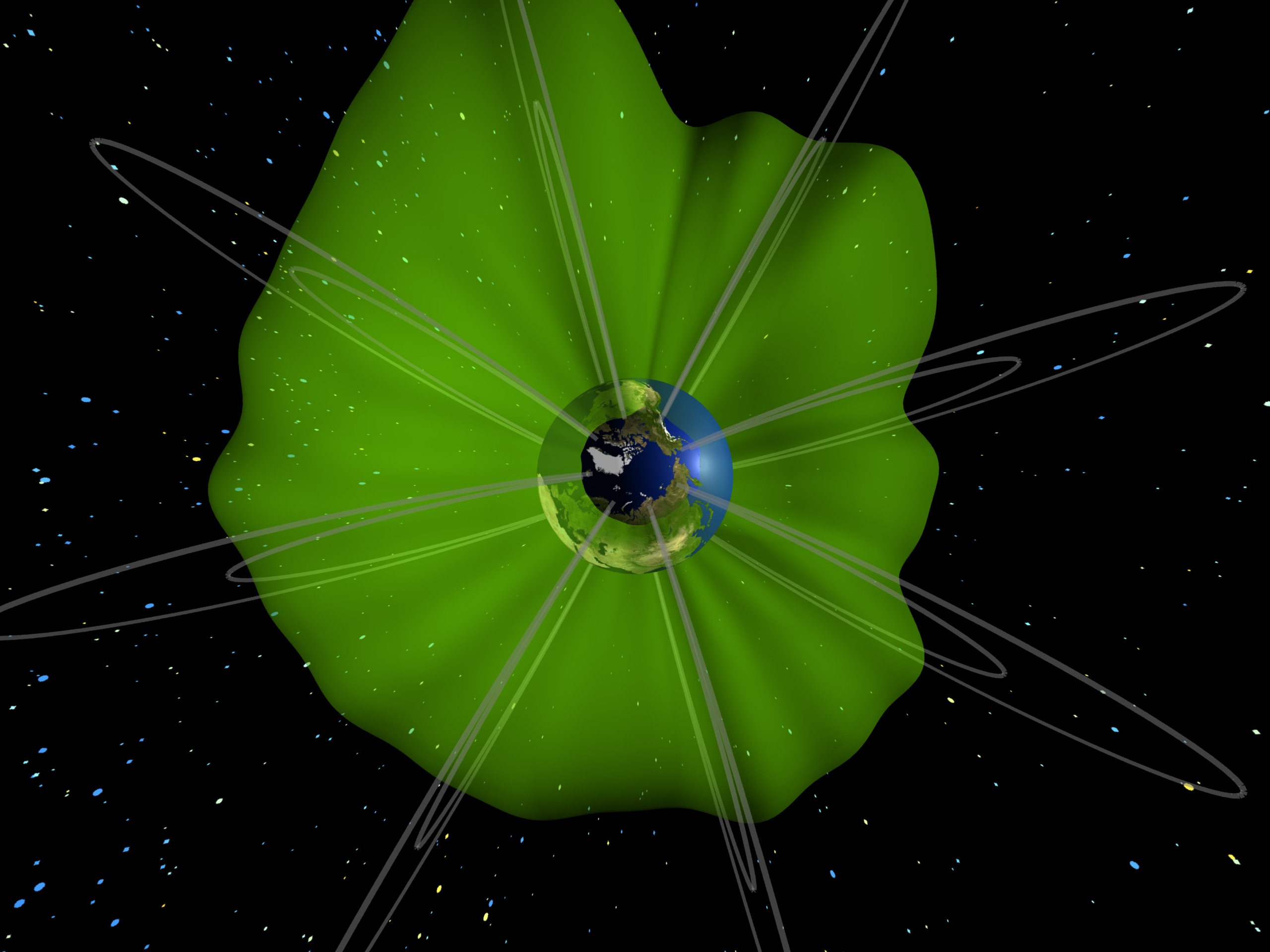 North polar view of plasmapause.