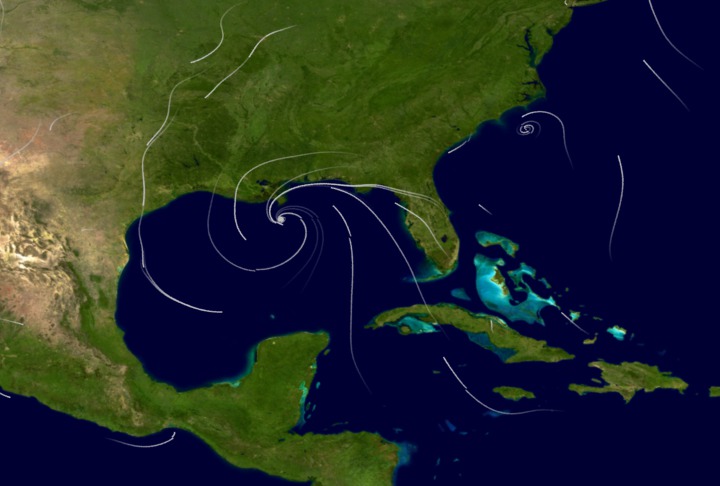 August 29, 2005 at 06Zulu.  Hurricane Katrina was classified as a Category 4 hurricane with sustained winds of 155 mph.  