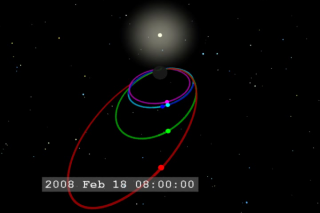 This movie starts from a view of the aurora (simulated) over the north polar region and pulls outward to show the THEMIS spacecraft sampling the region of space 'downwind' from the Earth.