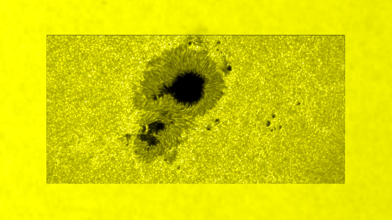 This movie starts with a full view of the Hinode SOT field and zooms in to show details of the solar granulation and how it changes with time.