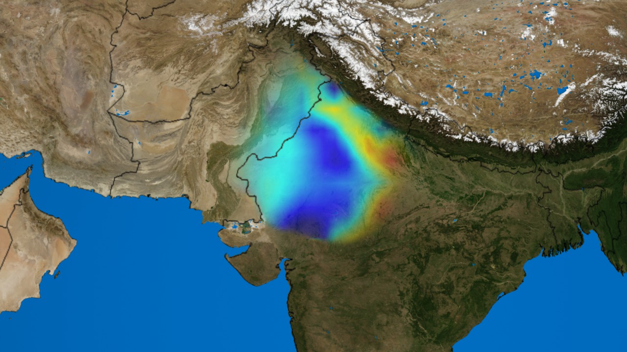 Groundwater depletion, without color bar