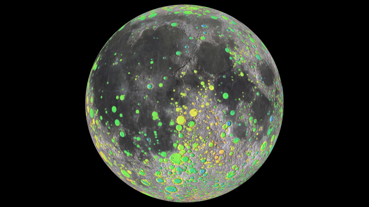 Craters light up in an east to west (Tranquillitatis toward Orientale) sweep around the Moon.This video is also available on our YouTube channel.