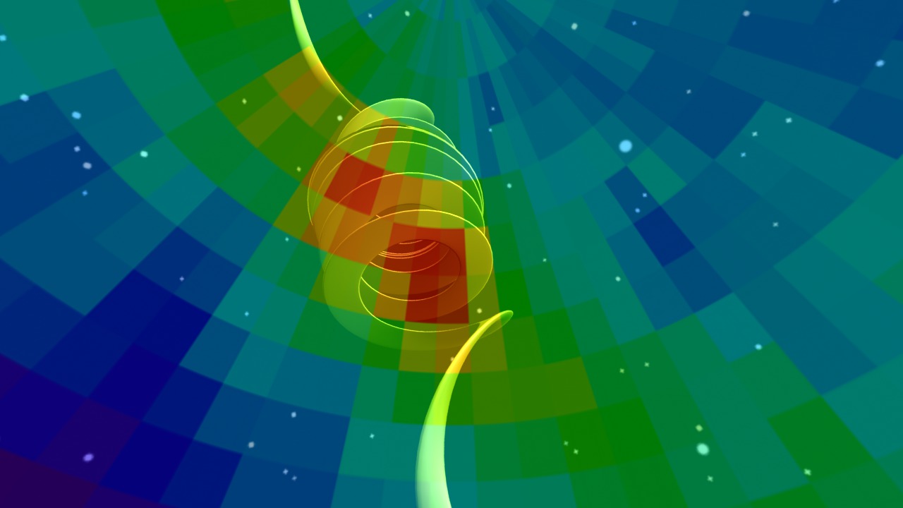 The movie pans from the direction of the heliospheric 'nose' to the location of the 'knot'.