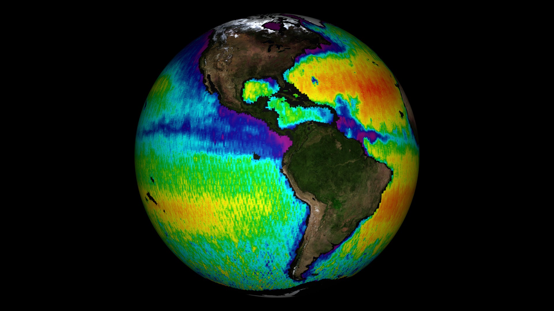 Salinity as measured by Aquarius