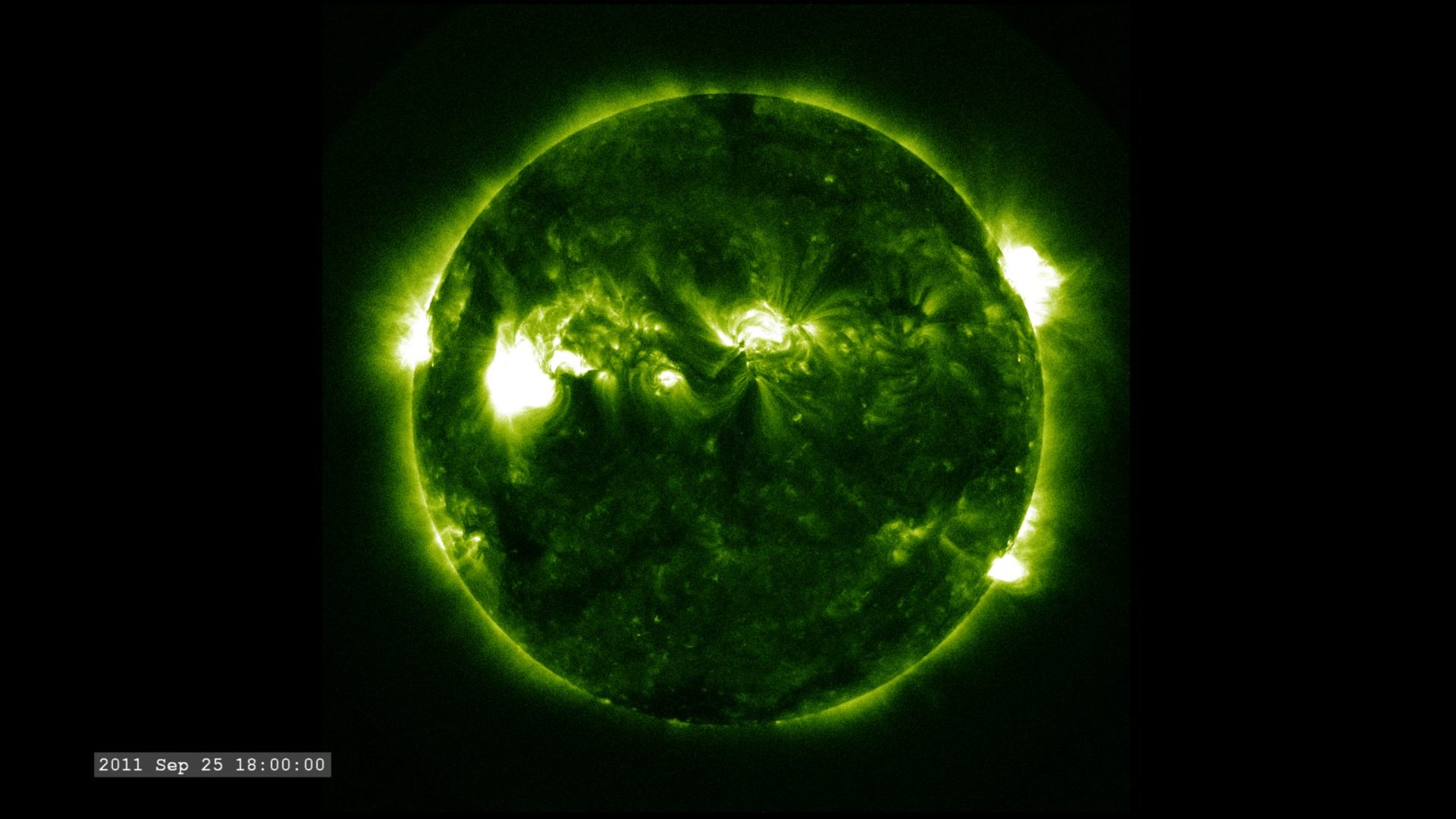 Stand-alone full-disk movies of AIA 94Ångstrom imagery.