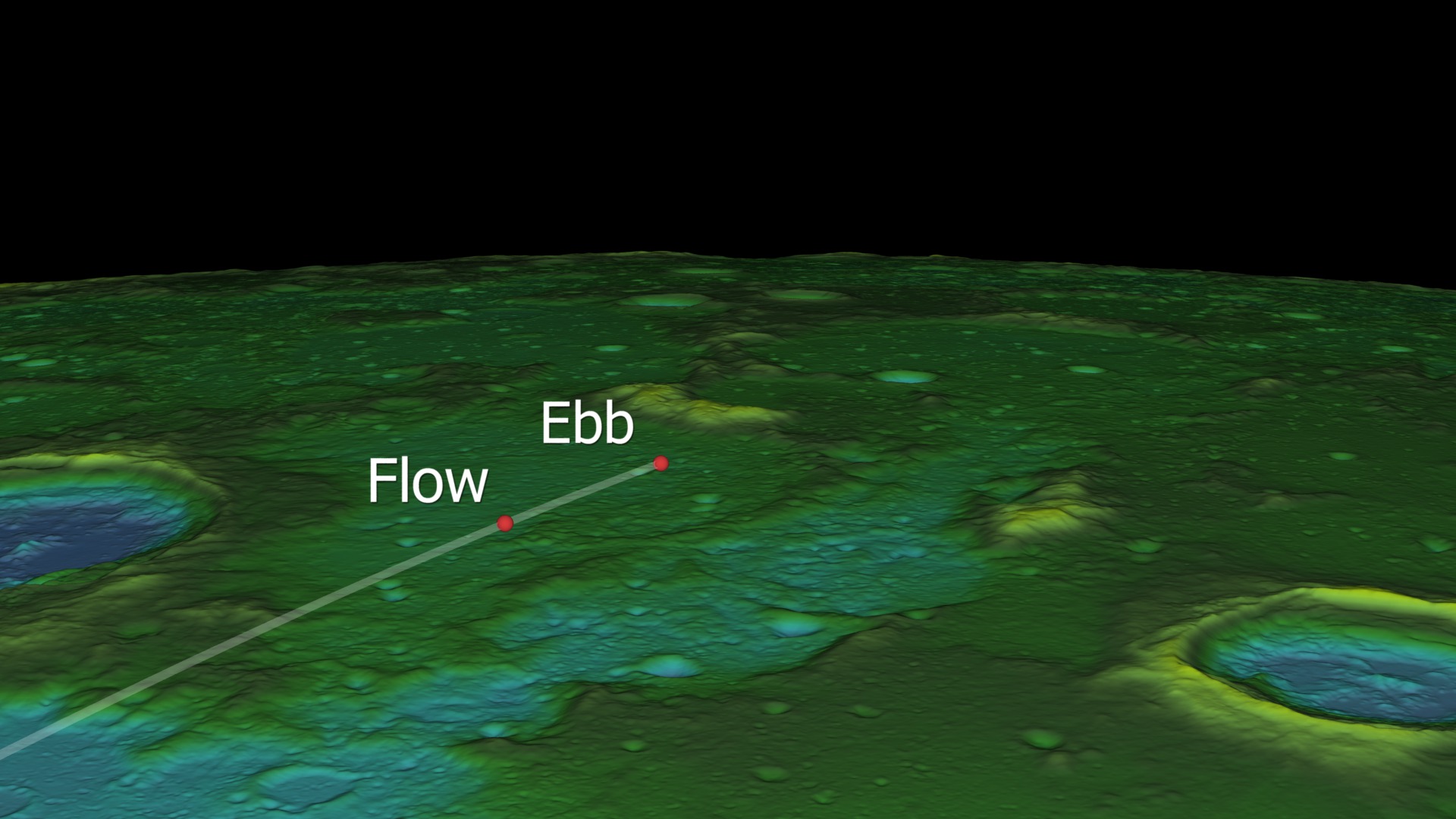 GRAIL's final three orbits, with close-ups of the impact site.