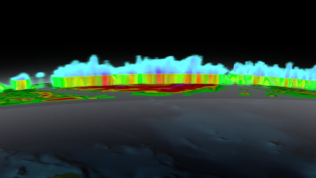 Print resolution still showing a side on view of Typhoon Vongfong on October 9, 2014 at 02:48 UTC.