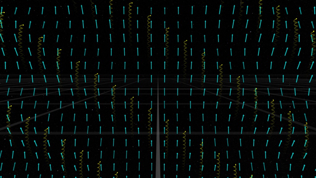 A closeup view of the particles from the movie above.