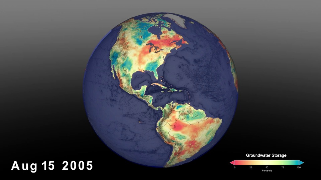 GRACE Groundwater Storage, With LabelsThis video is also available on our YouTube channel.