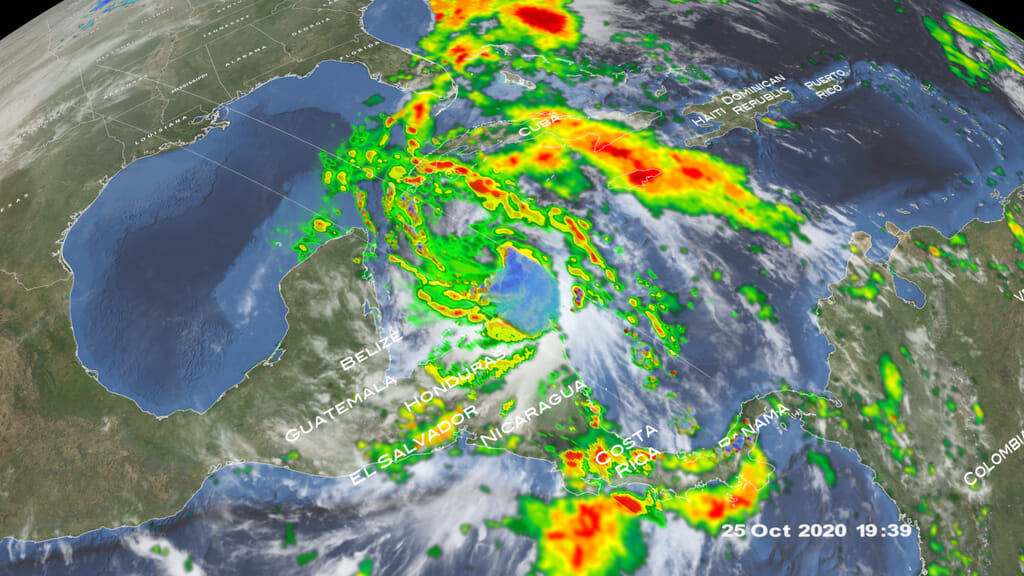 Tropical Storm Zeta on October 25th, 2020 at approximately 2:15 Central Time (19:15 UT).This video is also available on our YouTube channel.