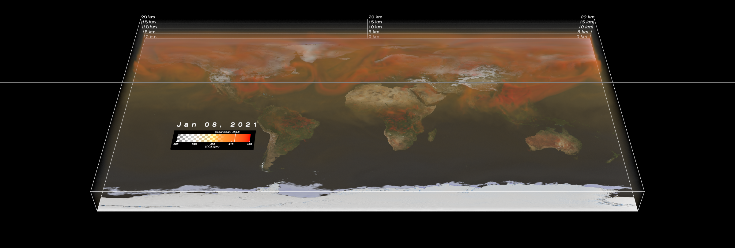 This low resolution movie includes lines to illustrate the extents of the 5x3 hyperwall screens. This movie is provided only for preview.