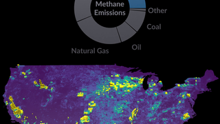 2012 methane emissions across the United States.