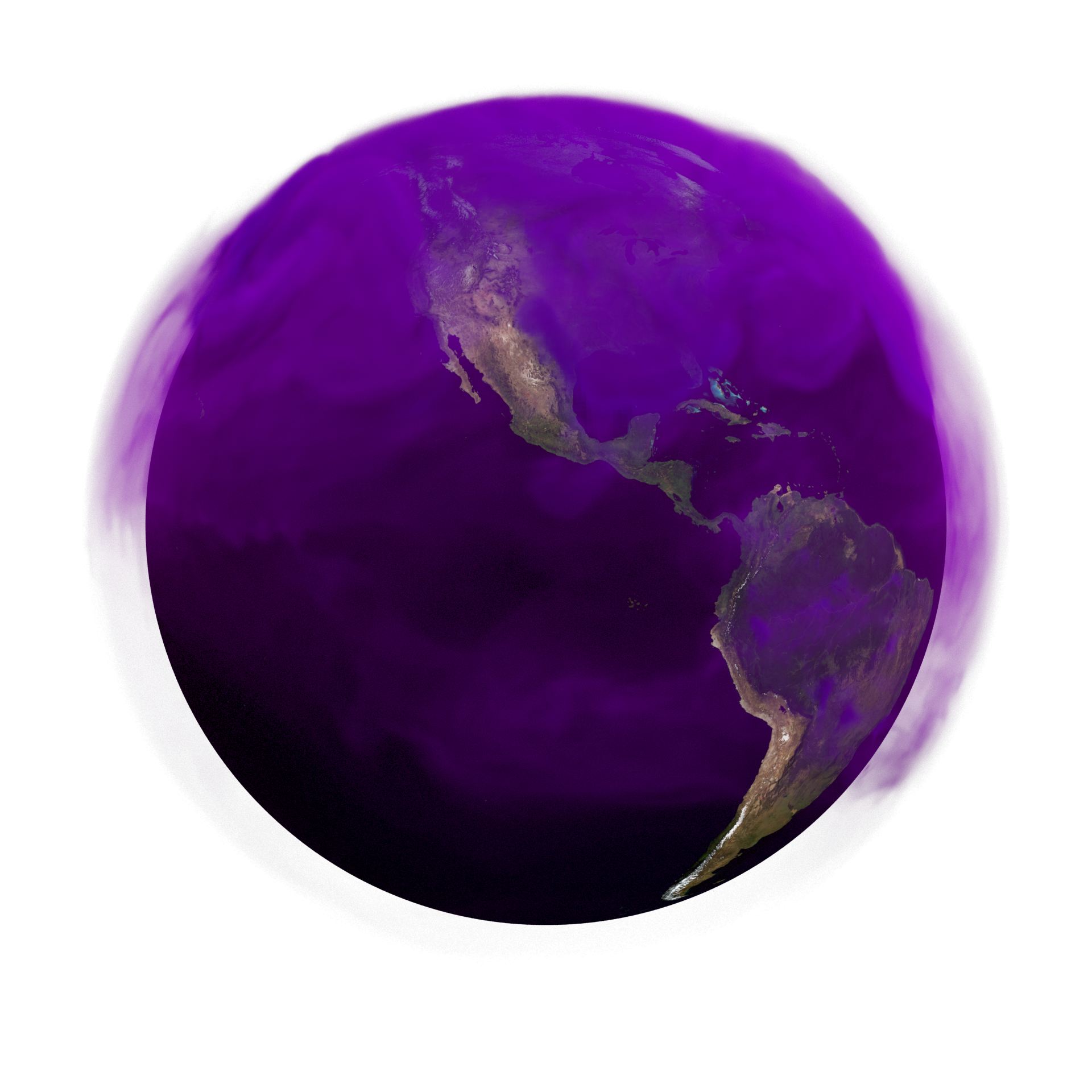 This visualization shows the total methane on a global scale added on Earth's atmosphere over the course of the year 2021.