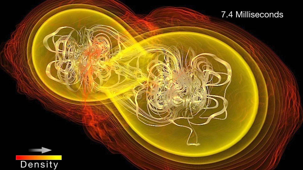 State-of-the-art supercomputer models show that merging neutron stars can power a short gamma-ray burst.For complete transcript, click here.