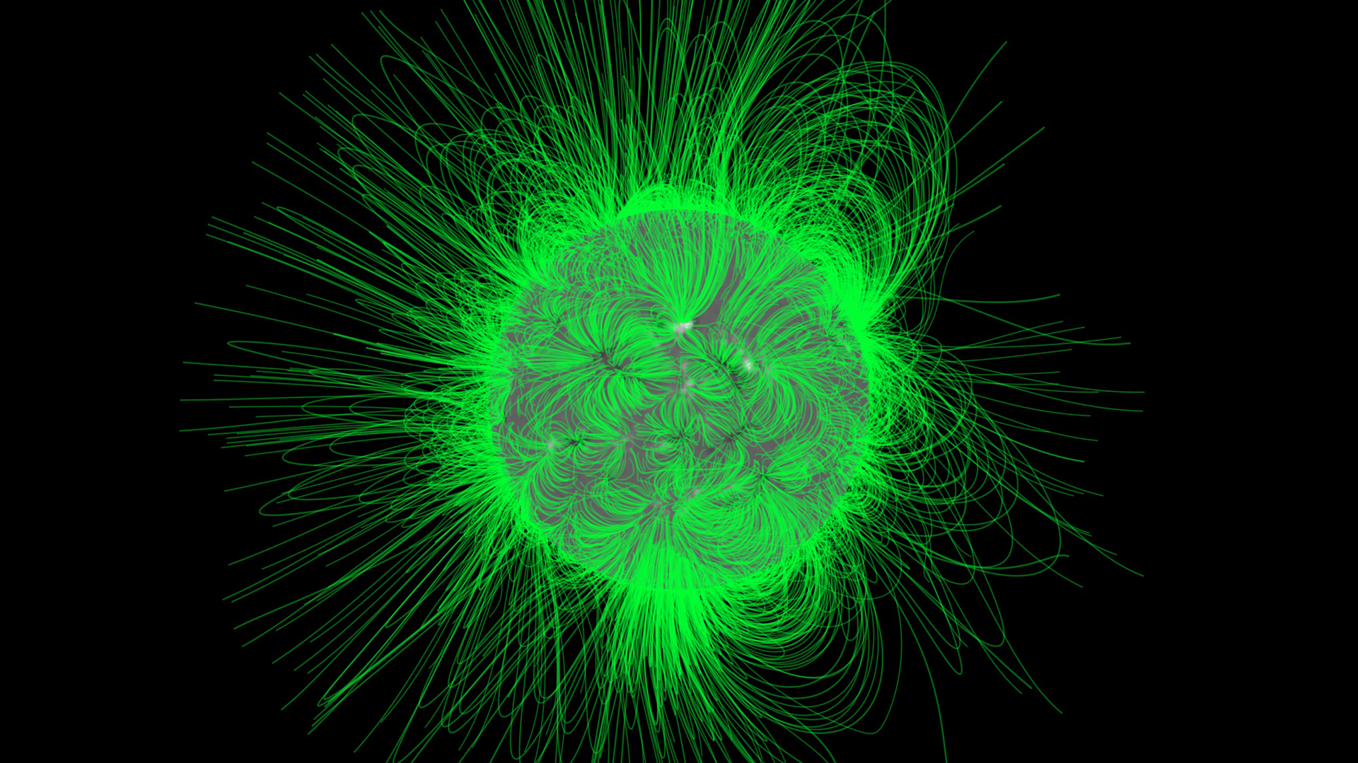 Scientists model the intense magnetic fields around the sun.