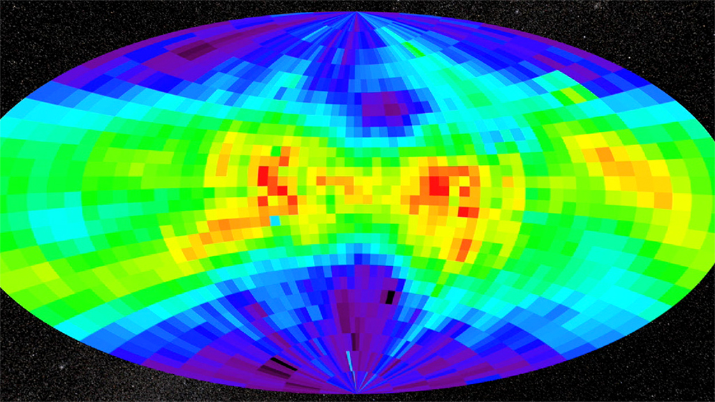 A NASA spacecraft observes the trailing edge of the solar system.