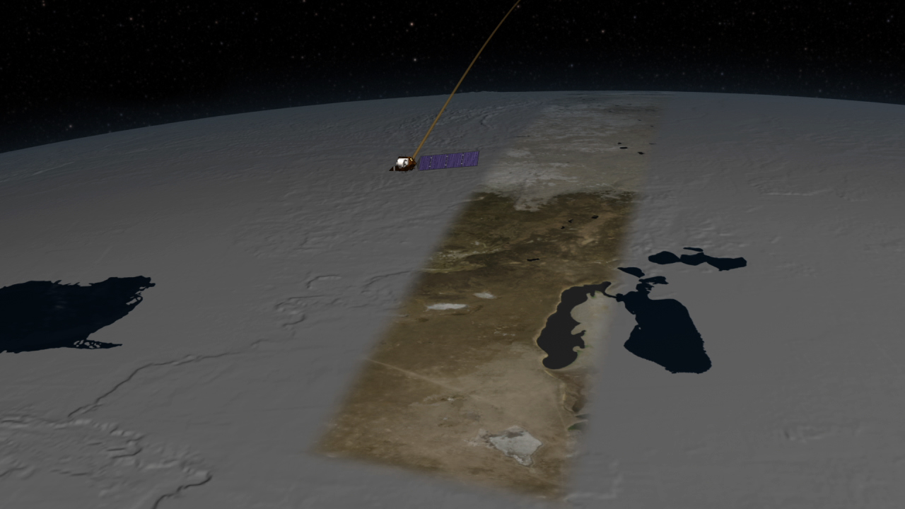 Explore how the Landsat 8 satellite captures views of our planet, one strip at a time.