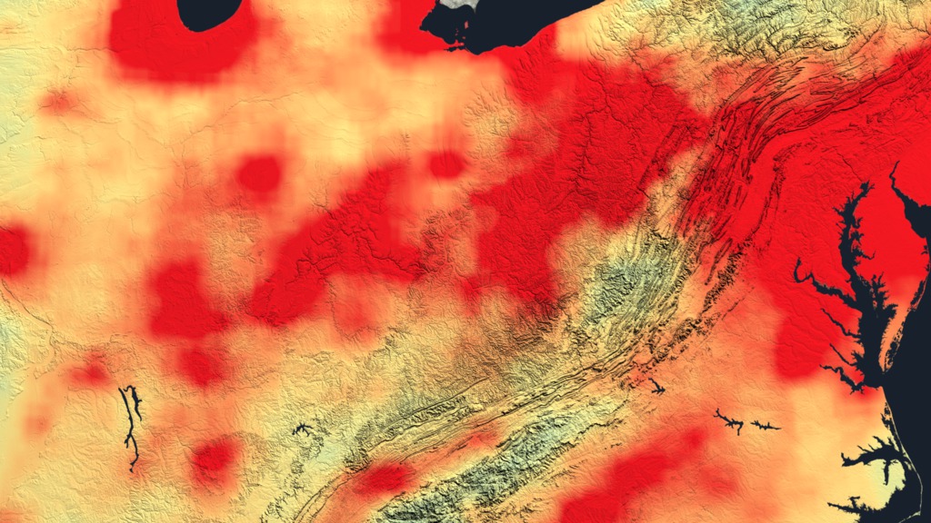 This visualization shows nitrogen dioxide data only. 