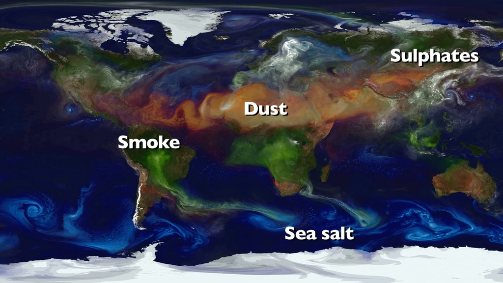 LEAD: After a weekend launch (Saturday, January 10, 2015), NASA’s new climate science instrument called CATS will be installed on the exterior of the International Space Station on Friday, January 16, 2015. 
1. NASA laser instrument, called CATS, will help determine details of how tiny particles in the atmosphere warm and cool the earth.
2. On average, airborne particles and clouds reflect about a quarter of the sun’s incoming energy which helps cool the earth.
3. But the swirling layers of dust, smoke, sea salt, and sulfates can also absorb energy and hold in the earth’s heat.
TAG: CATS will help scientists add up those different effects on the earth’s long-term climate.