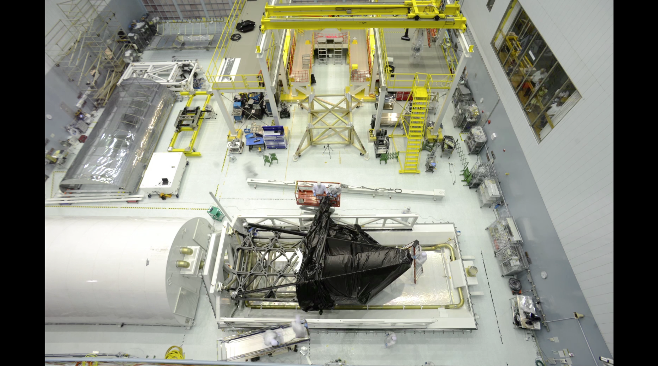 Webb Telescope's Backplane Time Lapse 