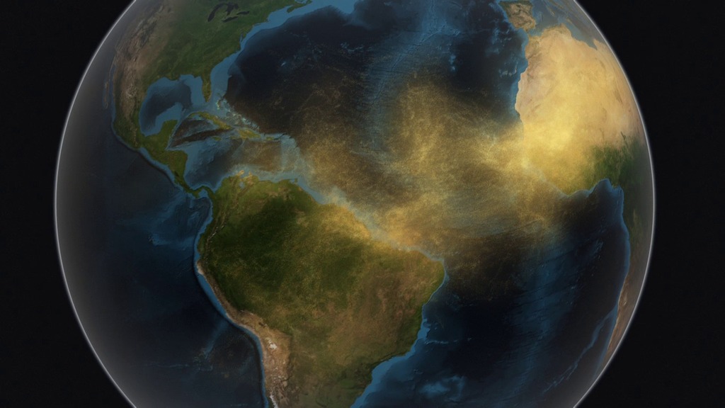 This is a video explaining the findings from the first multi-year study measuring the 3-D distribution of dust travelling from the Sahara Desert to the Amazon basin. This video features Hongbin Yu, lead author of the study. For complete transcript, click here.