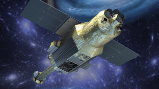 An artist's rendering of Hitomi in orbit.Credit: JAXA