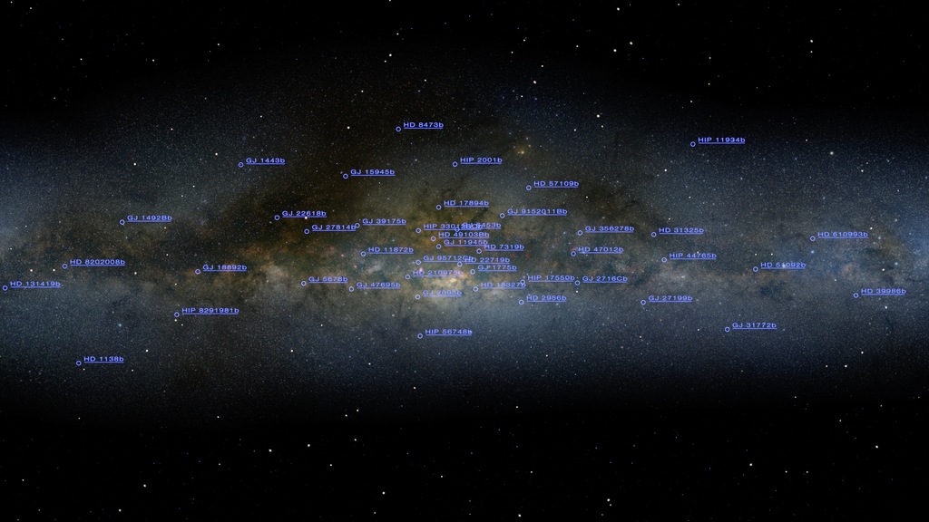 Animation illustrating the idea of finding many new exoplanets through gravitational microlensing.  These new discoveries will compliment the exoplanet survey begun by Kepler.Visible light imagery provided by Axel Mellinger, Central Michigan Univ.Credit: NASA Goddard/A. Mellinger (Central Michigan Univ.)