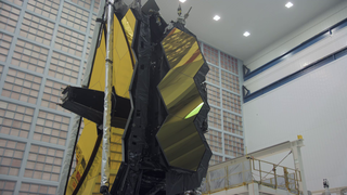 B-roll clips and time-lapse sequences showing the process of packing the James Webb Space Telescope optics and instrument segment into the Space Telescope Transporter Air Rail and Sea (STTARS) container and transported from NASA Goddard Space Flight Center to Joint Base Andrews in early May 2017.   At Joint Base Andrews the Webb Telescope, inside its STTARS container, is loaded into a United States Air Force C5M Super Galaxy aircraft for transportion to Ellington Field Air Reserve Base in Houston where The Webb Telescope will be brought to the NASA Johnson Space Center for cryogenic testing.