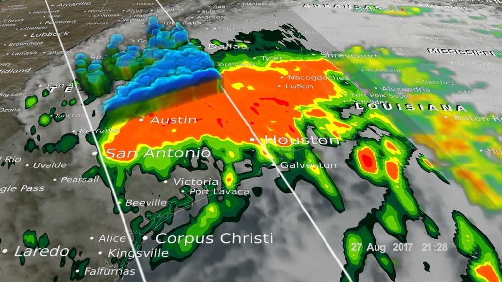 Aug. 24 to 30, Hurricane Harvey dropped a record-shattering 50 inches of rain on east Texas.