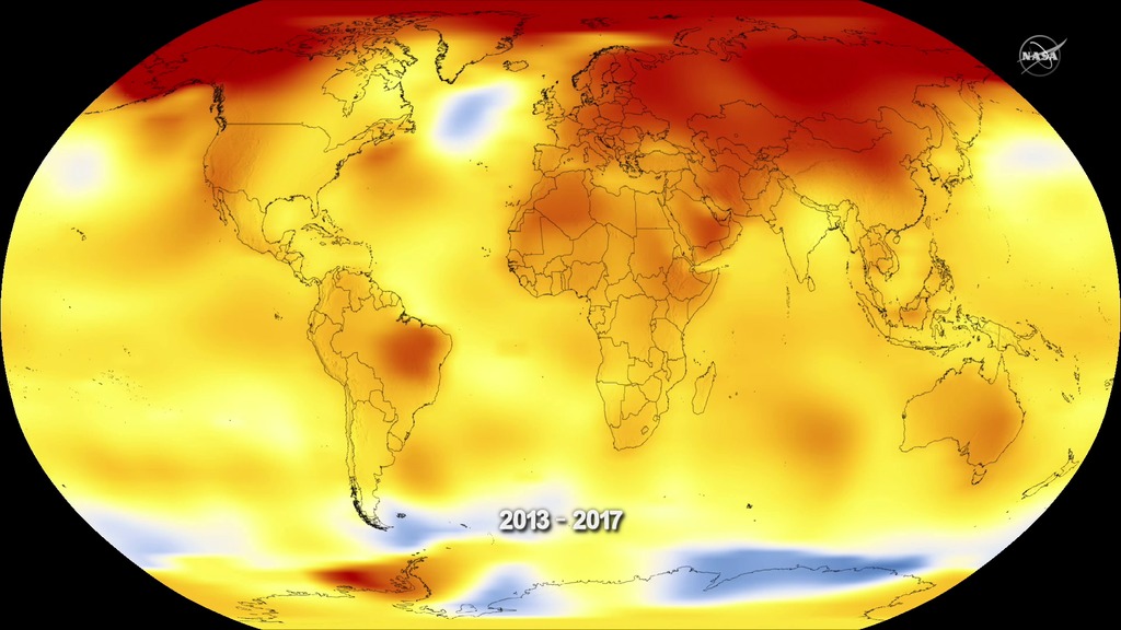 2017 was the second hottest year on record.