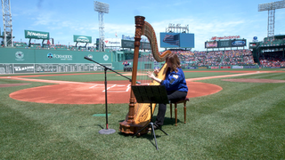 On May 30th, 2018 NASA descended upon the historic Fenway Park, home of the Boston Red Sox Major League Baseball team, to participate in a STEM Day public engagement event.  
This collaborative effort was led by members of the Solar System Exploration Division at NASA’s Goddard Space Flight Center with the following participants:
• Lunar Reconnaissance Orbiter (LRO), GSFC
• Astromaterials Research & Exploration Science (ARES), JSC
• Orion, JSC
• Chandra X-Ray Center, Smithsonian Astrophysical Observatory (SAO)
• NASA Space Science Education Consortium/Heliophysics, SAO
• CRaTER Instrument, University of New Hampshire
• RIS4E, Stonybrook University

Over 4000 students and teachers from across New England made the trip to see exhibits from the 7 different NASA missions and projects, demonstrations of space science concepts, and presentations from NASA scientists.  Noah Petro, the Project Scientist from the Lunar Reconnaissance Orbiter Mission, led this endeavor, and astronaut Sunita Williams was the featured guest speaker.  The list of speakers also included Elizabeth Rampe (JSC), Daniel Castro (Chandra X-ray Observatory), Kelly Korreck (SAO), David Draper (JSC), and Kimberly Kowal Arcand (Chandra X-ray Observatory). Molly Wasser (ADNET/GSFC) served as the Event Lead.After the STEM event, NASA Goddard scientist and professional harpist, Maria Banks, played the National Anthem before the Red Sox game.  It was a fun day of science and sports.