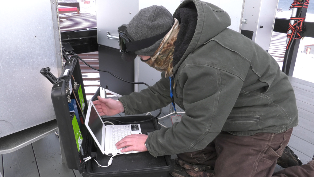 4K footage of crewmember setting up the ATM ground station in Longyearbyen, Svalbard during the 2017 Arctic campaign. 