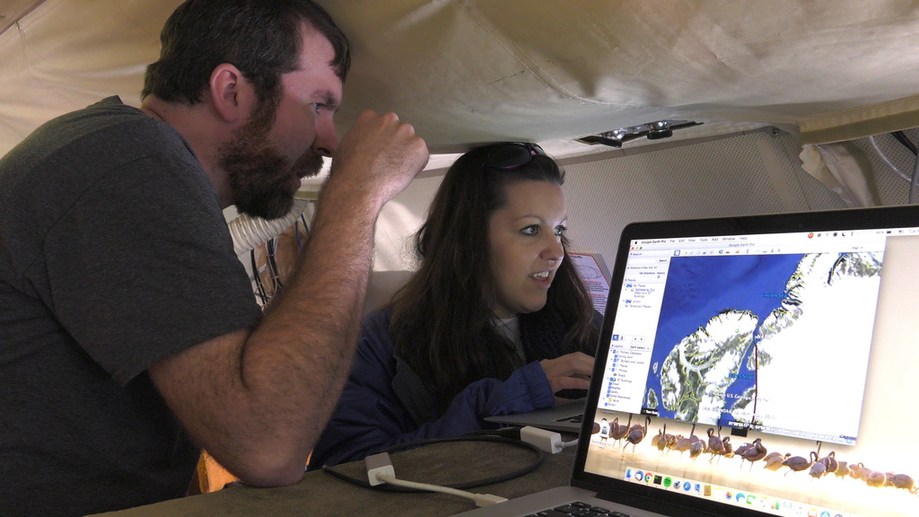 PolarTREC Teacher Kelly McCarthy chats with a classroom during the 2016 Arctic campaign, 4K. NOTE: The audio on this clip varies widely and includes loud aircraft noise. We advise turning down/off sound when previewing this item.