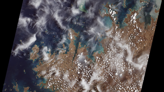 The first data from Landsat 9, of Australia's Kimberley Coast in Western Australia, shows off the capabilities of the two instruments on the spacecraft. This image, from the Operational Land Imager 2, or OLI-2, was acquired on Oct. 31, 2021. Although similar in design to its predecessor Landsat 8, the improvements to Landsat 9 allow it to detect more subtle differences, especially over darker areas like water or the dense mangrove forests along the coast.