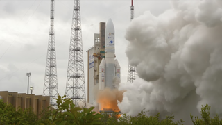 Webb Telescope separation from Ariane 5 upper stage - December 25, 2021