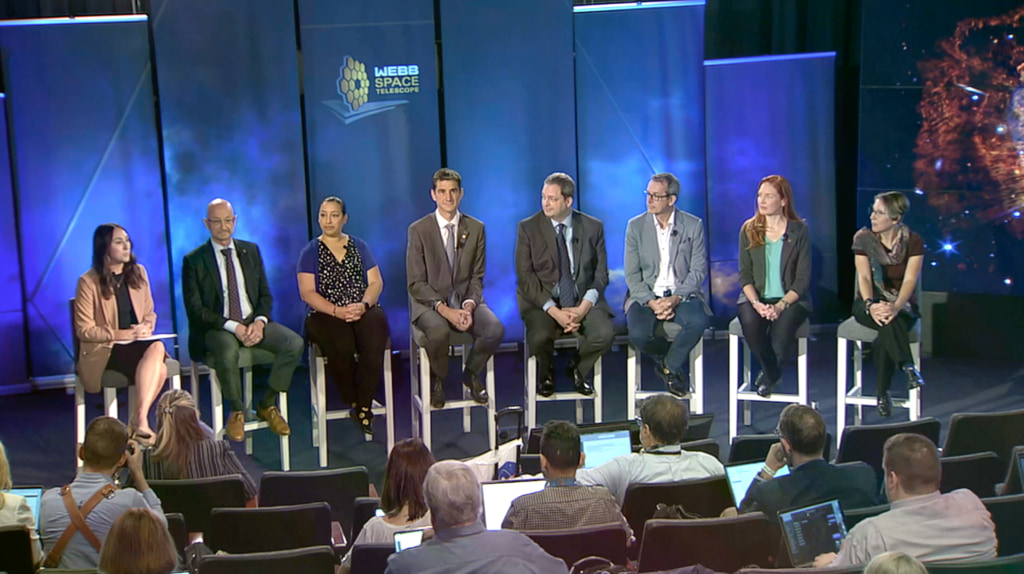 Scientists and engineers sit down together to discuss more about the first images taken by the Webb Space Telescope and to answer questions from the audience.