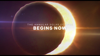 Watch NASA's live broadcast as a “ring of fire” eclipse travels across the United States on Oct. 14, 2023, from Oregon to Texas. 

This event occurs when the Moon passes directly in front of the Sun, but appears too small to completely cover the Sun’s surface – resulting in what appears as a ring of fire in the sky. It’s also known as an annular solar eclipse. Everyone in the contiguous 48 states had the opportunity to see at least a partial eclipse on Oct. 14, 2023.

Below is the collection of packages created for NASA's annular eclipse broadcast.