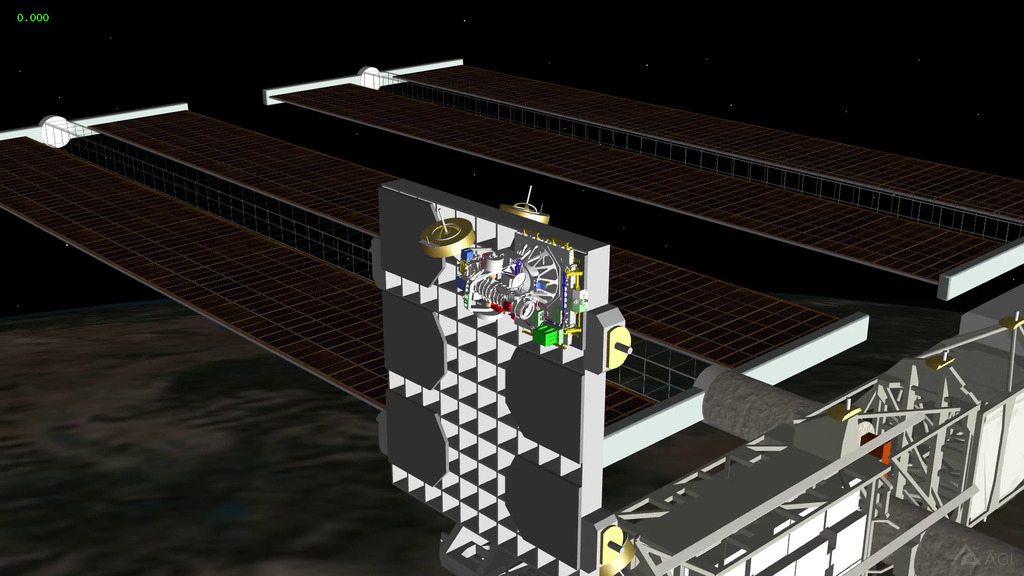 In this time lapse animation, the CODEX instrument can be seen mounted on the EXpedite the PRocessing of Experiments to Space Station (EXPRESS) Logistics Carrier Site 3 (ELC-3) onboard the International Space Station.Credit: CODEX team / NASA