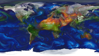 GEOS-5 aerosols shown at SC 2014.