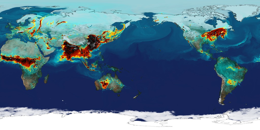 Carbon Monoxide animation of Dec 1 - 31, 2006